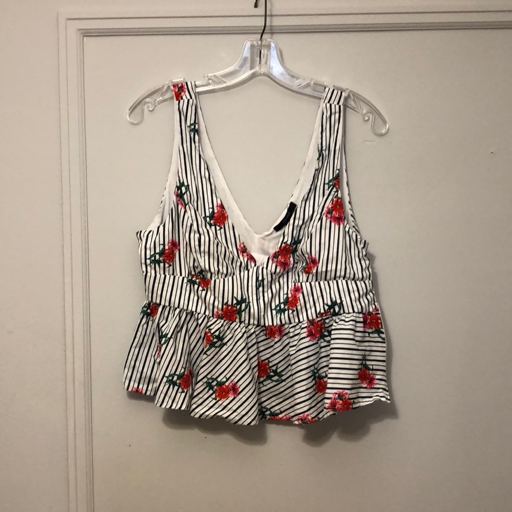 Floral Peplum Top
